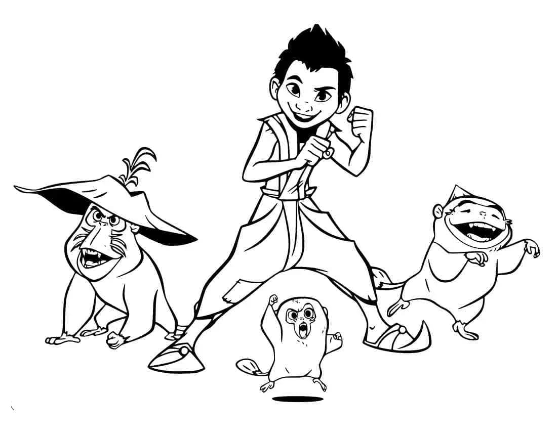 Coloriage imprimable Raya et le Dernier Dragon #178957 de la collection Films d'Animation à colorier aux crayons