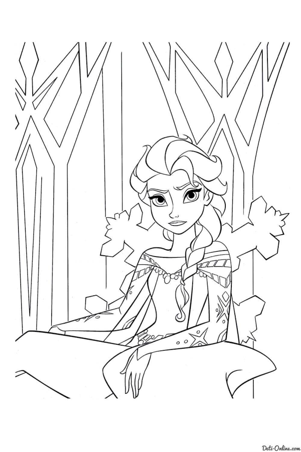 Dessin à colorier Reine des Neiges #175565 issu de la collection Films d'Animation, prêt à imprimer Dessin à colorier Reine des Neiges #175565 issu de la collection Films d'Animation, prêt à imprimer