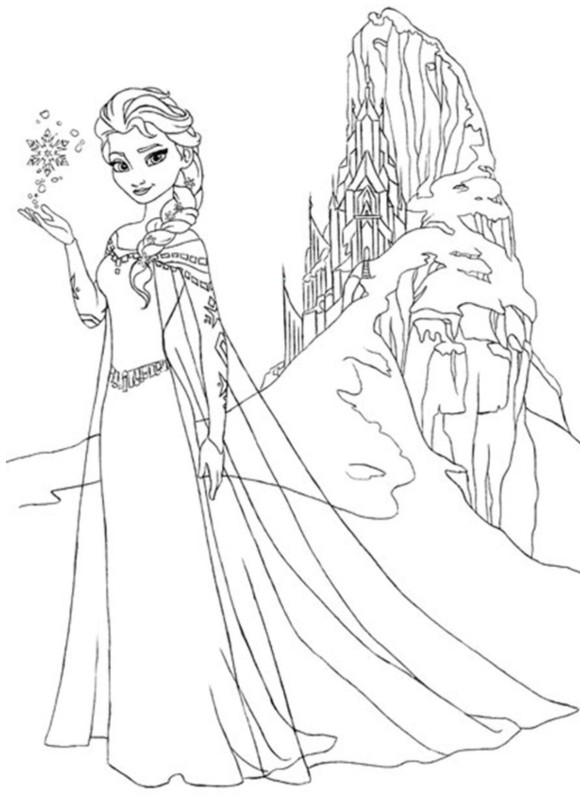 Dessin à colorier: Reine des Neiges (Films d'animation) #71686 - Coloriages à Imprimer Gratuits