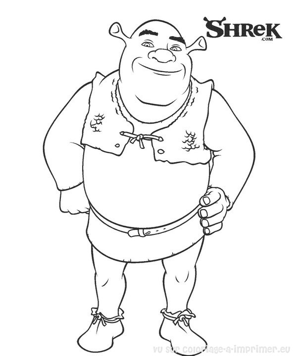 Dessin Shrek #115062 (Films d'animation) à colorier – Coloriages à imprimer
