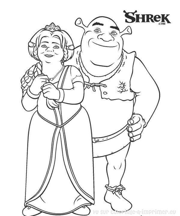 Dessin à colorier: Shrek (Films d'animation) #115082 - Coloriages à Imprimer Gratuits