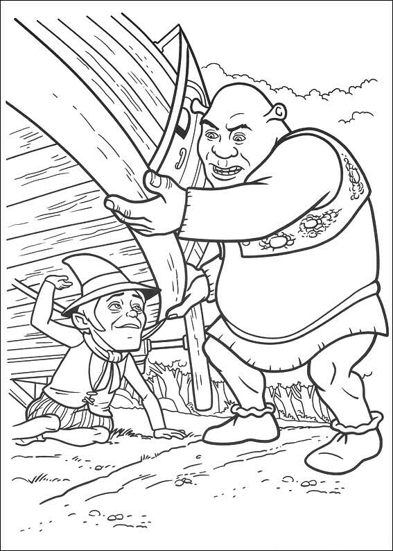 Dessin à colorier: Shrek (Films d'animation) #115141 - Coloriages à Imprimer Gratuits