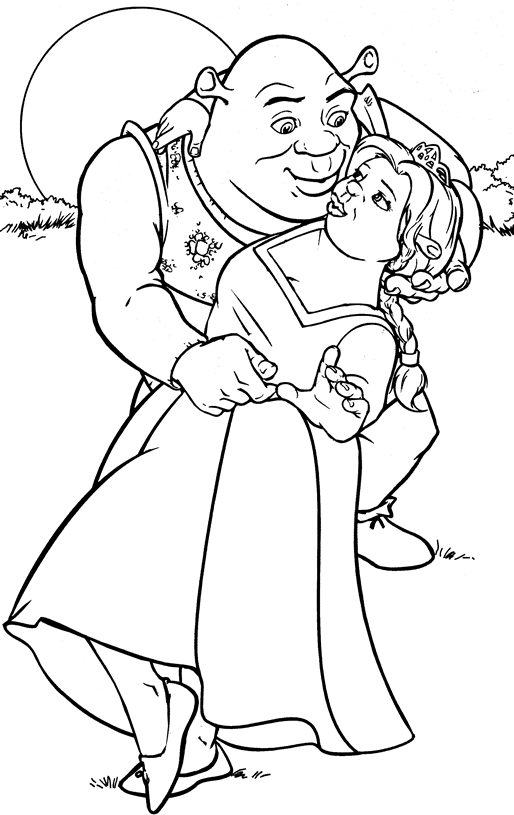 Dessin à colorier: Shrek (Films d'animation) #115147 - Coloriages à Imprimer Gratuits