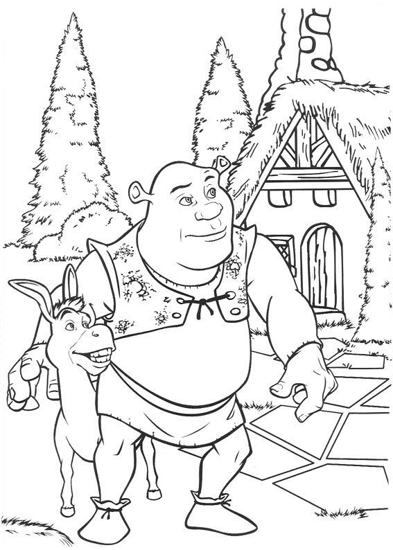 Dessin à colorier: Shrek (Films d'animation) #115154 - Coloriages à Imprimer Gratuits