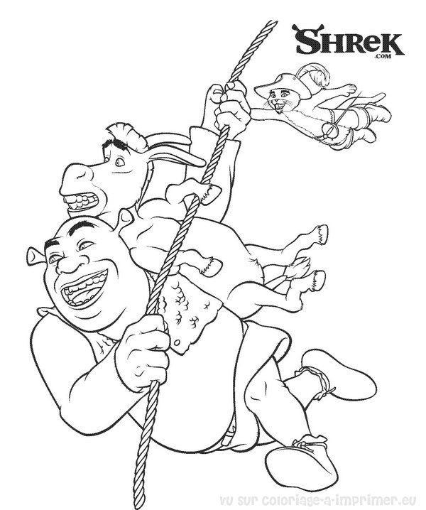 Dessin à colorier: Shrek (Films d'animation) #115183 - Coloriages à Imprimer Gratuits