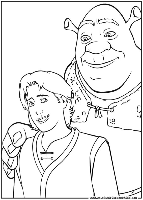 Dessin à colorier: Shrek (Films d'animation) #115192 - Coloriages à Imprimer Gratuits