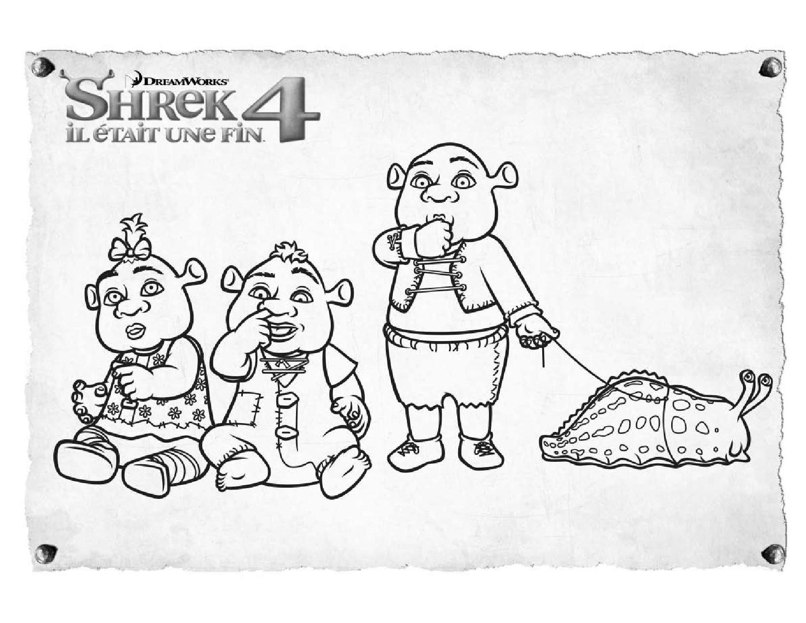 Dessin à colorier: Shrek (Films d'animation) #115224 - Coloriages à Imprimer Gratuits