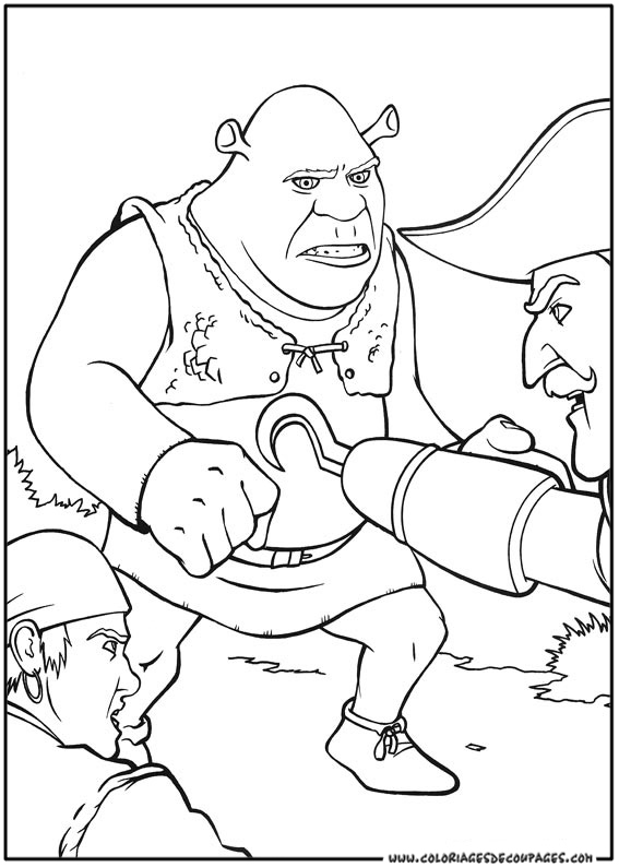 Dessin à colorier: Shrek (Films d'animation) #115253 - Coloriages à Imprimer Gratuits