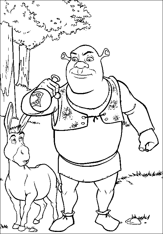 Dessin à colorier: Shrek (Films d'animation) #115257 - Coloriages à Imprimer Gratuits