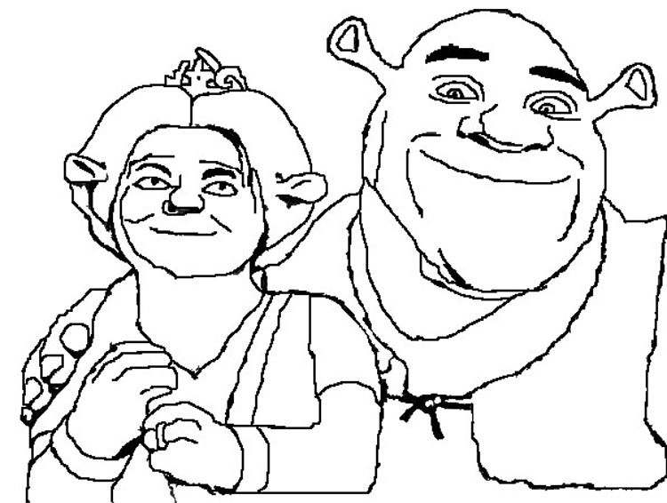 Dessin à colorier: Shrek (Films d'animation) #115259 - Coloriages à Imprimer Gratuits