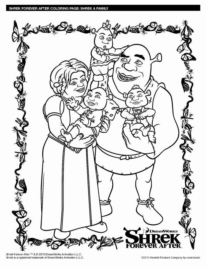 Dessin à colorier: Shrek (Films d'animation) #115276 - Coloriages à Imprimer Gratuits