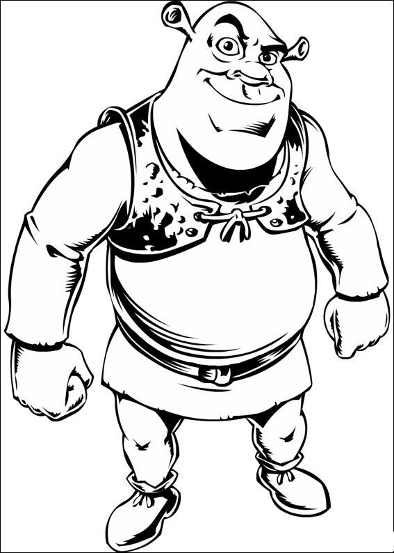 Dessin à colorier: Shrek (Films d'animation) #115297 - Coloriages à Imprimer Gratuits