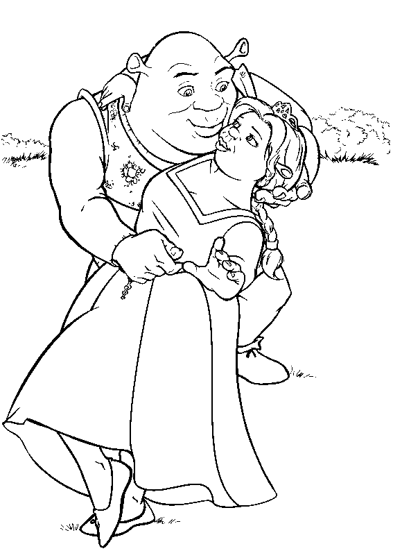 Dessin à colorier: Shrek (Films d'animation) #115303 - Coloriages à Imprimer Gratuits