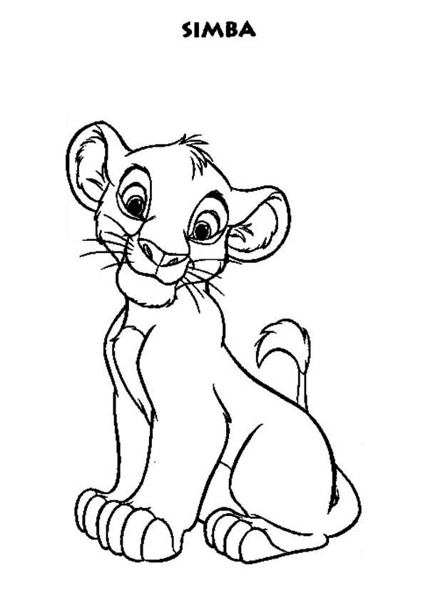 Dessin à colorier: Simba (Films d'animation) #169997 - Coloriages à Imprimer Gratuits