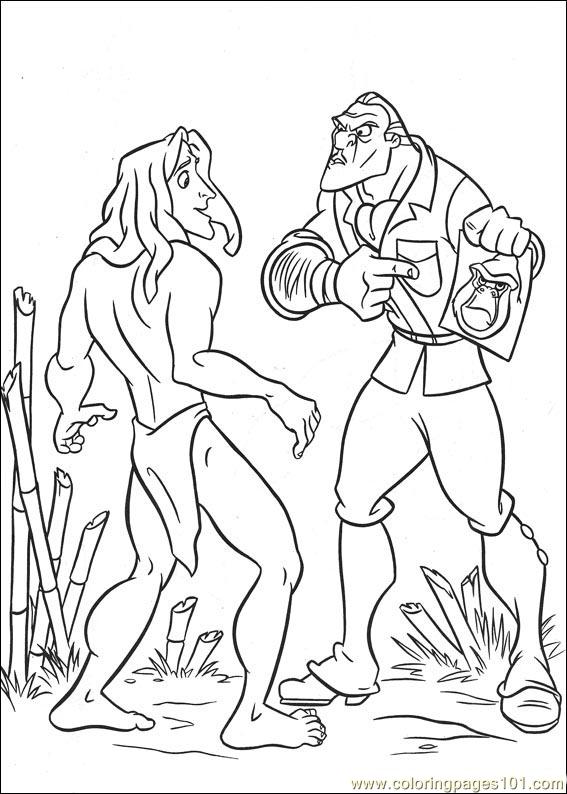 Dessin à colorier: Tarzan (Films d'animation) #131246 - Coloriages à Imprimer Gratuits