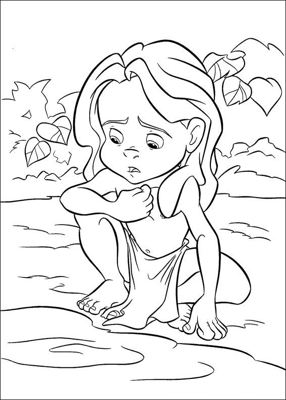 Dessin à colorier: Tarzan (Films d'animation) #131285 - Coloriages à Imprimer Gratuits