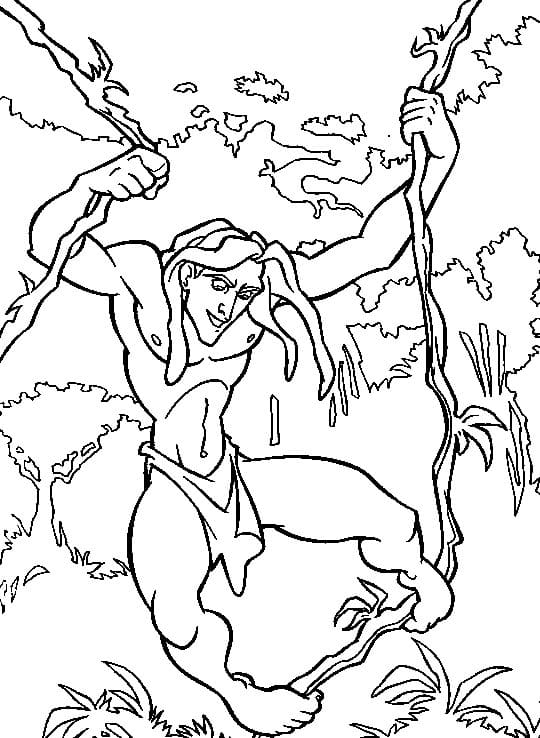 Joli coloriage Tarzan #198722 de la collection Films d'Animation, prêt à imprimer pour petits et grands Joli coloriage Tarzan #198722 de la collection Films d'Animation, prêt à imprimer pour petits et grands