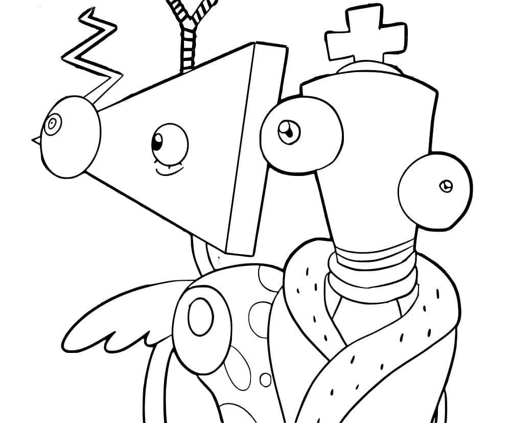 Illustration au trait The Amazing Digital Circus #213744 de la collection Films d'Animation à colorier gratuitement