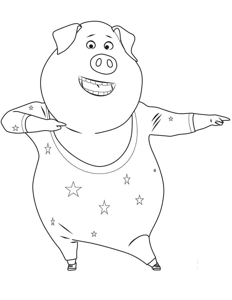 Coloriage gratuit Tous en Scène #186081 de la collection Films d'Animation à imprimer