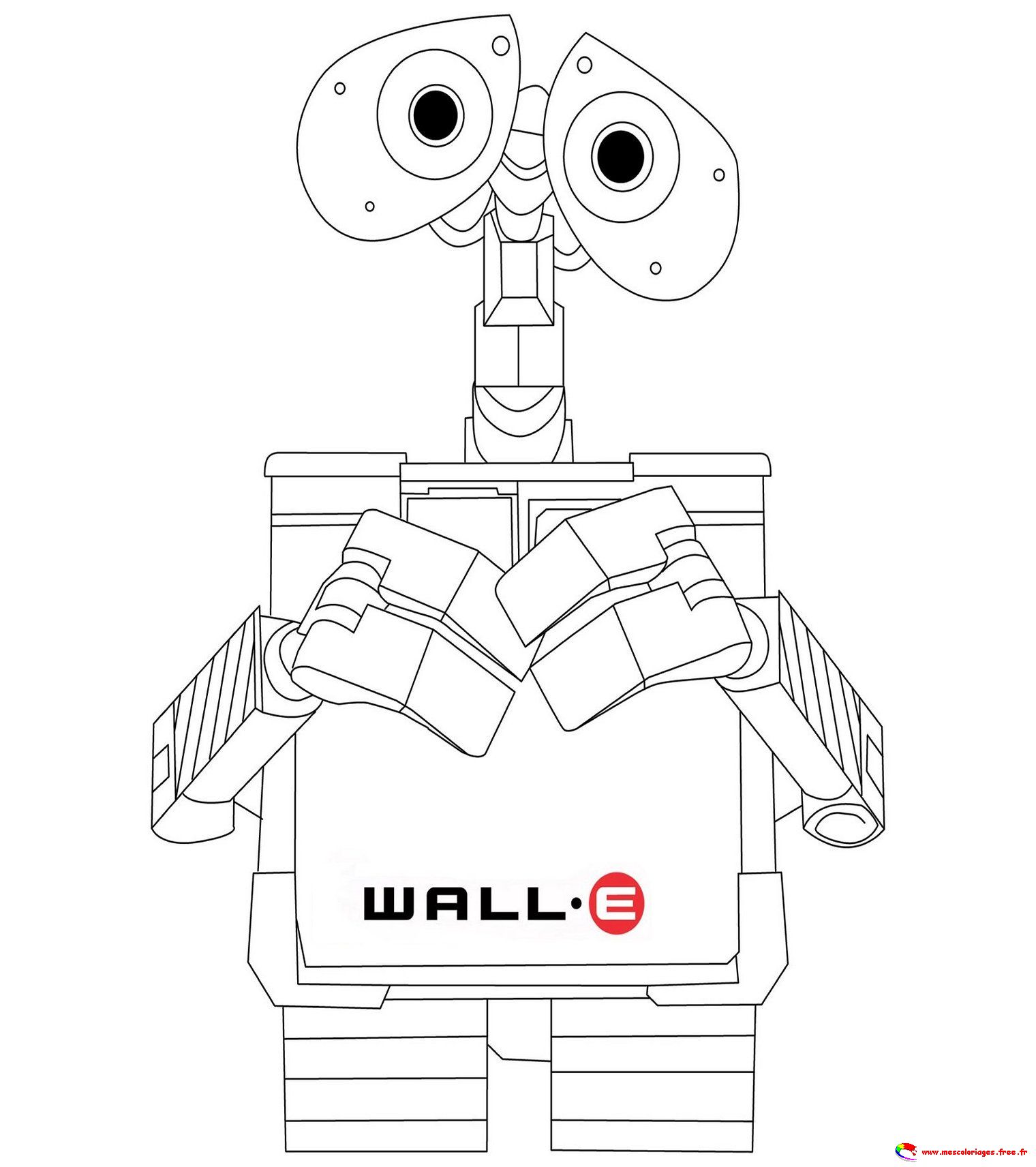 Dessin à colorier: Wall-E (Films d'animation) #131991 - Coloriages à Imprimer Gratuits