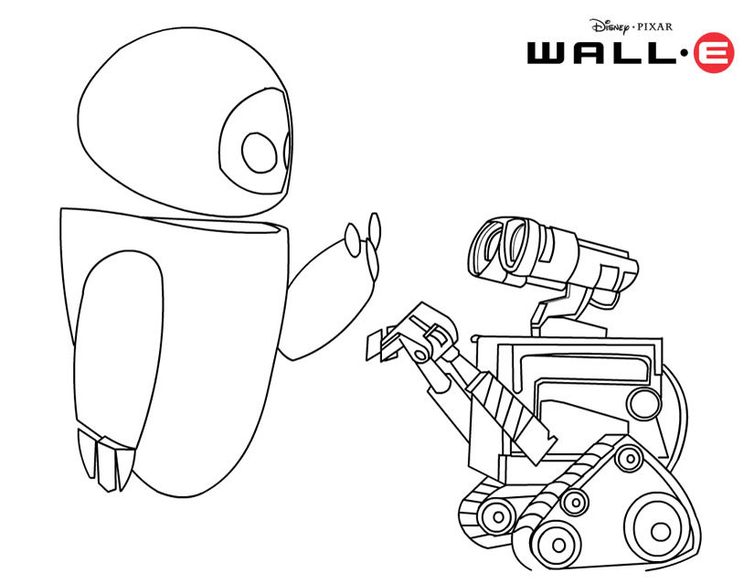 Dessin à colorier: Wall-E (Films d'animation) #132030 - Coloriages à Imprimer Gratuits
