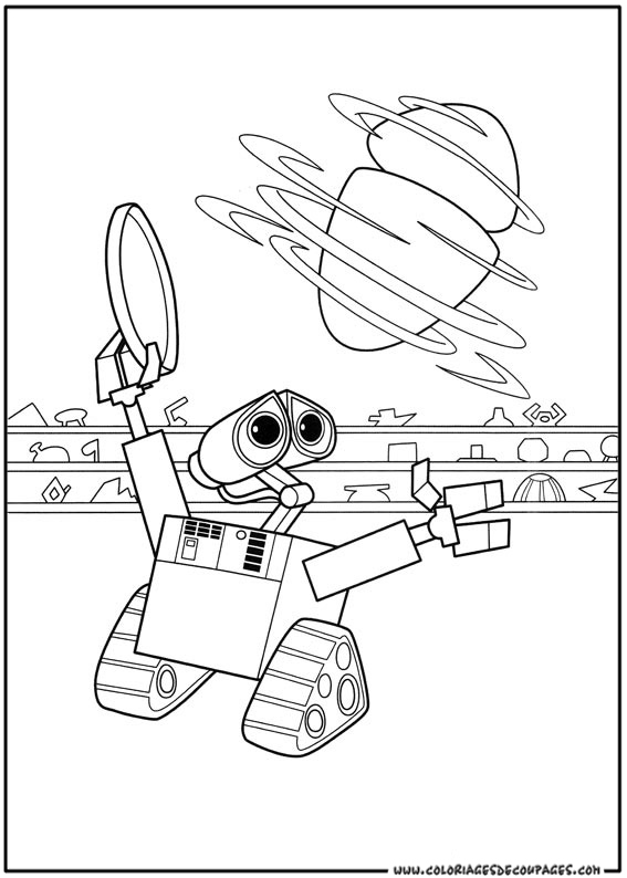 Dessin à colorier: Wall-E (Films d'animation) #132086 - Coloriages à Imprimer Gratuits