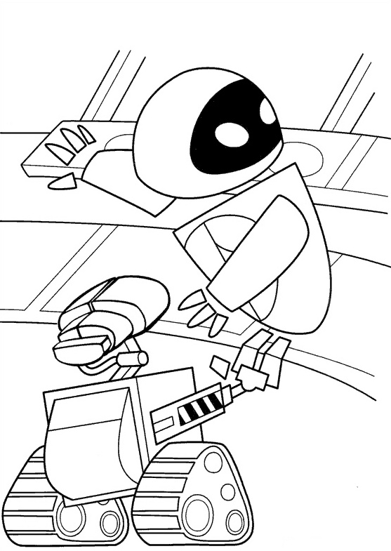 Dessin à colorier: Wall-E (Films d'animation) #132133 - Coloriages à Imprimer Gratuits