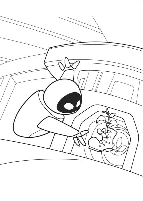 Page de coloriage Wall-E #206047, collection Films d'Animation, à imprimer et colorier