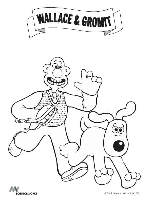 Dessin à colorier: Wallace et Gromit (Films d'animation) #133461 - Coloriages à Imprimer Gratuits
