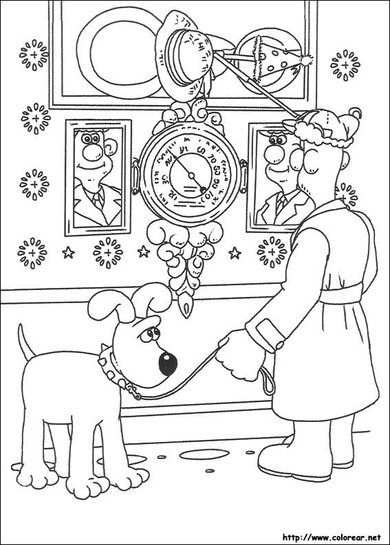 Dessin à colorier: Wallace et Gromit (Films d'animation) #133468 - Coloriages à Imprimer Gratuits