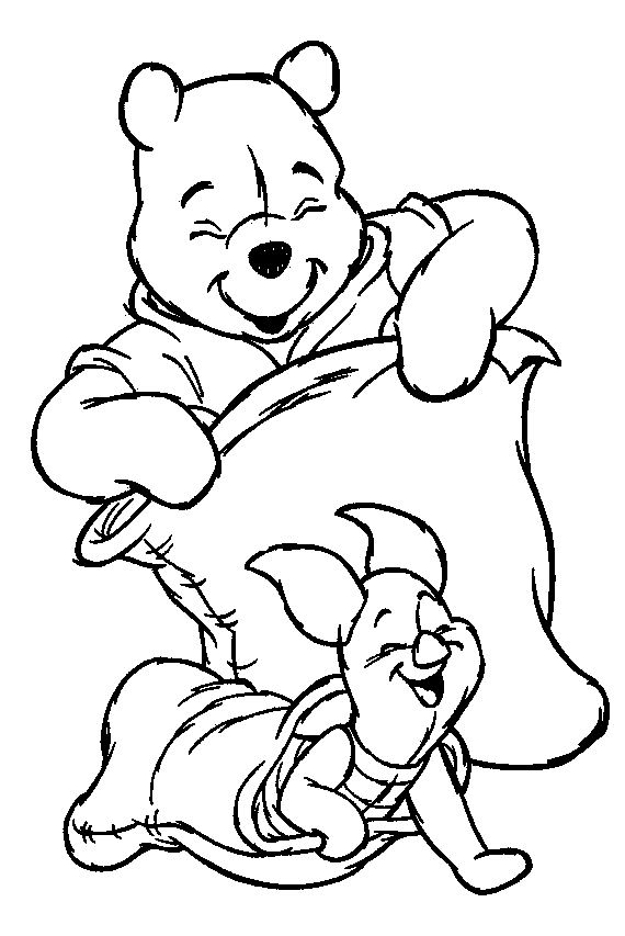 Dessin à colorier: Winnie l'Ourson (Films d'animation) #28614 - Coloriages à Imprimer Gratuits