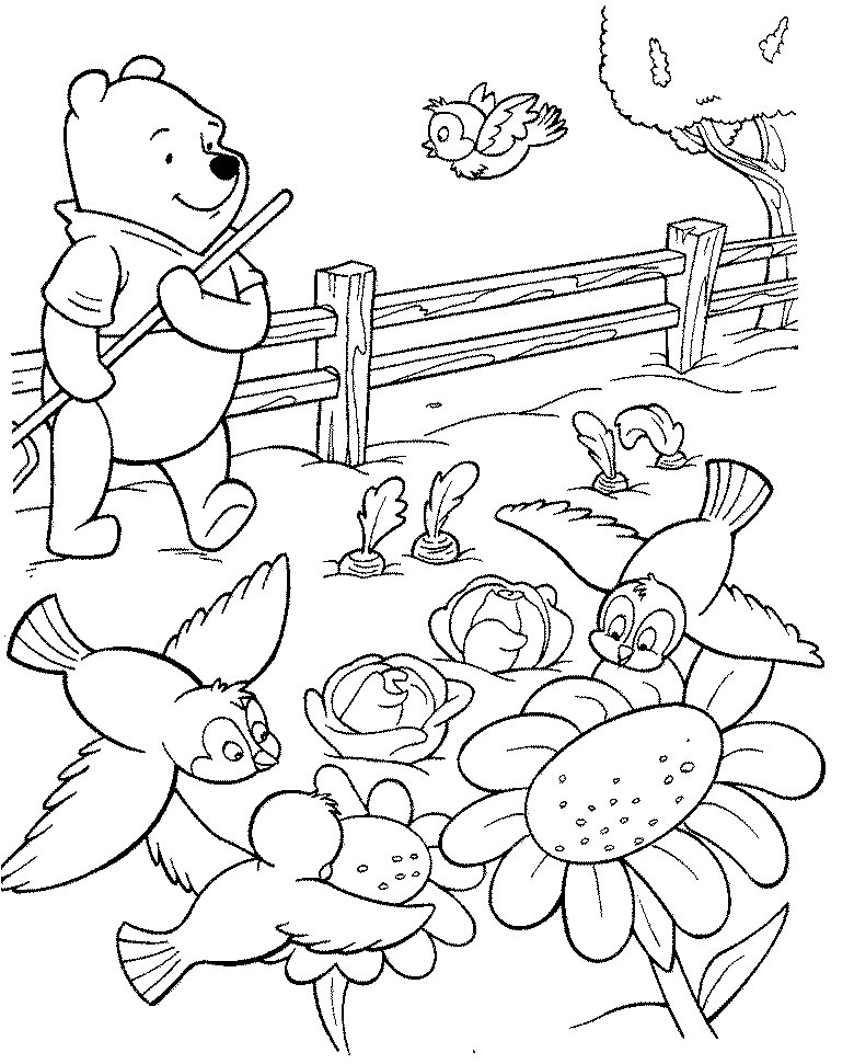 Dessin à colorier: Winnie l'Ourson (Films d'animation) #28643 - Coloriages à Imprimer Gratuits