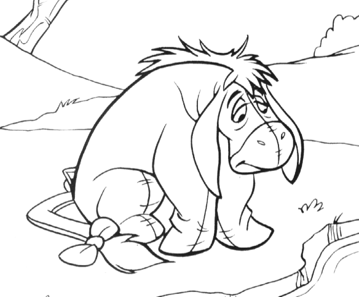 Dessin à colorier: Winnie l'Ourson (Films d'animation) #28659 - Coloriages à Imprimer Gratuits