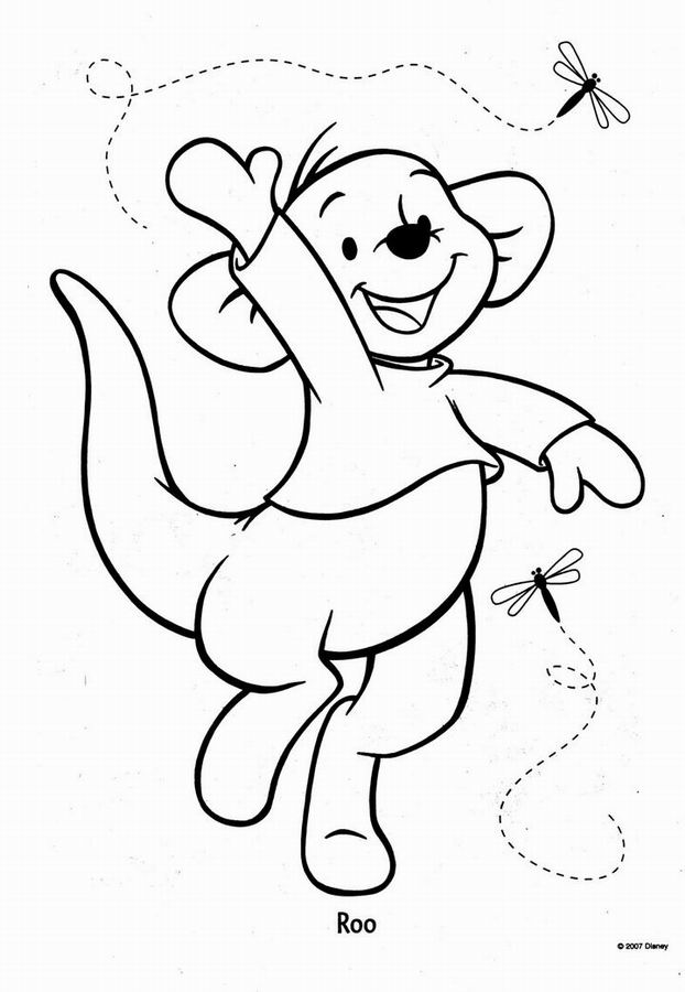 Dessin à colorier: Winnie l'Ourson (Films d'animation) #28667 - Coloriages à Imprimer Gratuits