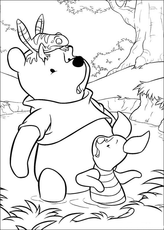 Dessin à colorier: Winnie l'Ourson (Films d'animation) #28689 - Coloriages à Imprimer Gratuits