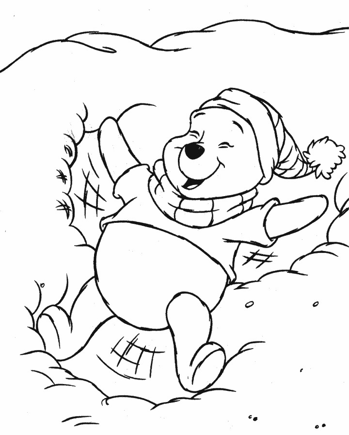 Dessin à colorier: Winnie l'Ourson (Films d'animation) #28692 - Coloriages à Imprimer Gratuits