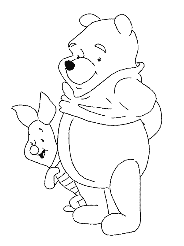 Dessin à colorier: Winnie l'Ourson (Films d'animation) #28712 - Coloriages à Imprimer Gratuits