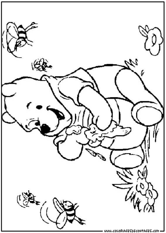 Dessin à colorier: Winnie l'Ourson (Films d'animation) #28718 - Coloriages à Imprimer Gratuits