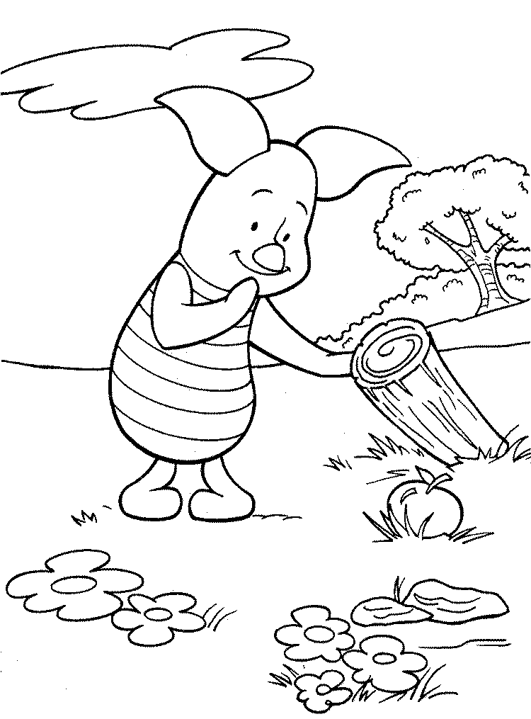 Dessin à colorier: Winnie l'Ourson (Films d'animation) #28724 - Coloriages à Imprimer Gratuits