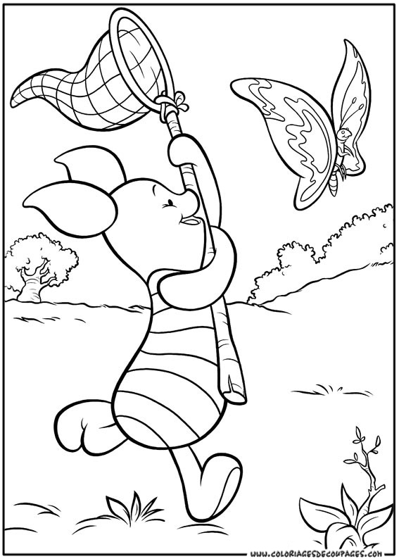 Dessin à colorier: Winnie l'Ourson (Films d'animation) #28749 - Coloriages à Imprimer Gratuits