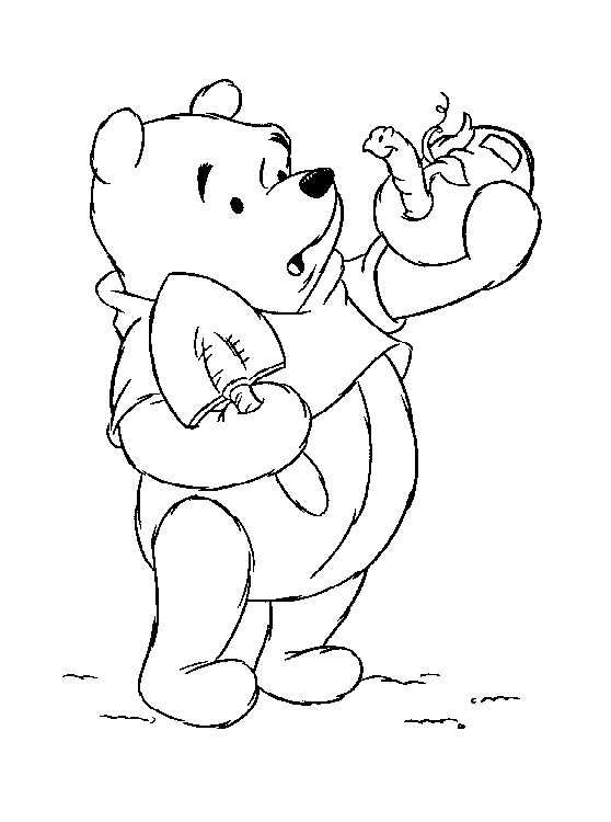 Dessin à colorier: Winnie l'Ourson (Films d'animation) #28796 - Coloriages à Imprimer Gratuits