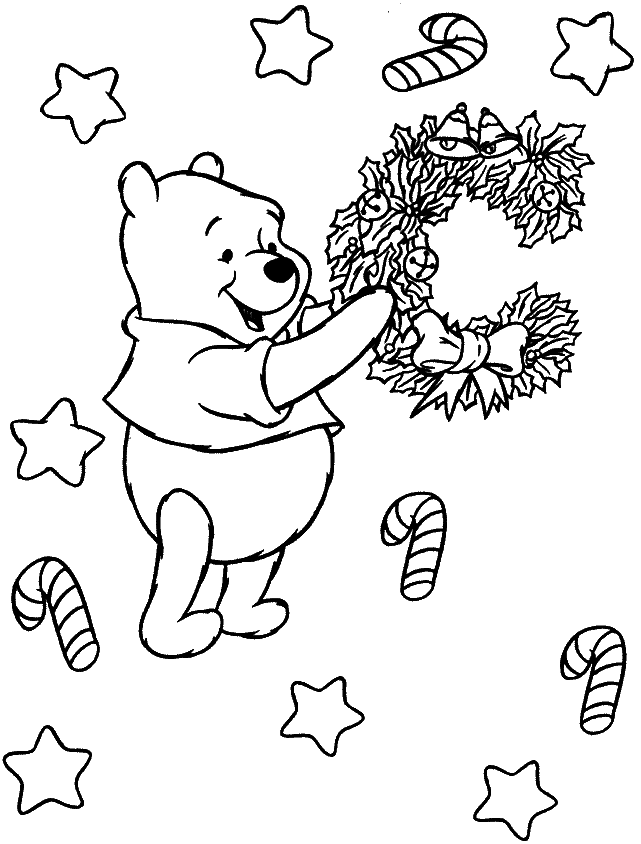 Dessin à colorier: Winnie l'Ourson (Films d'animation) #28853 - Coloriages à Imprimer Gratuits