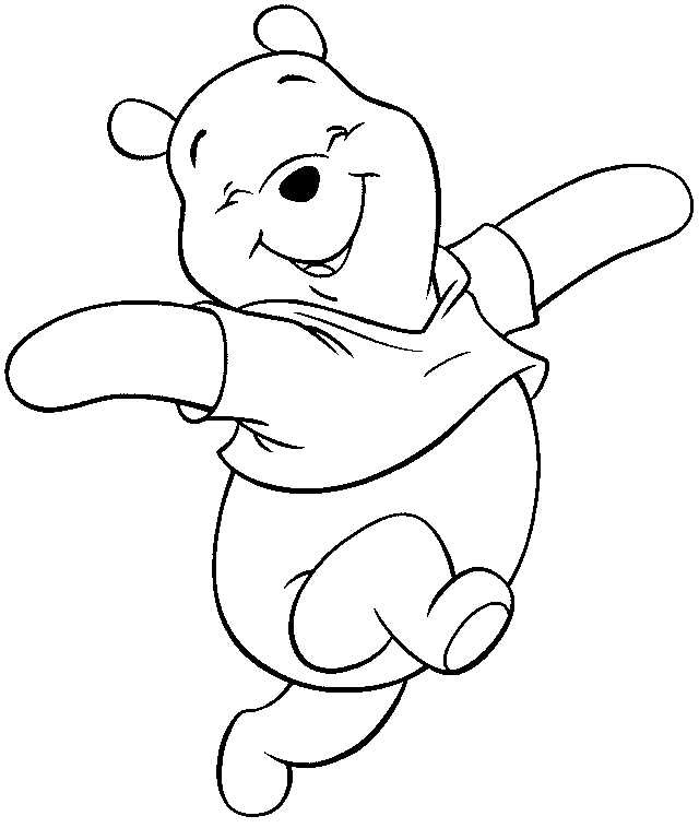 Dessin à colorier: Winnie l'Ourson (Films d'animation) #28863 - Coloriages à Imprimer Gratuits