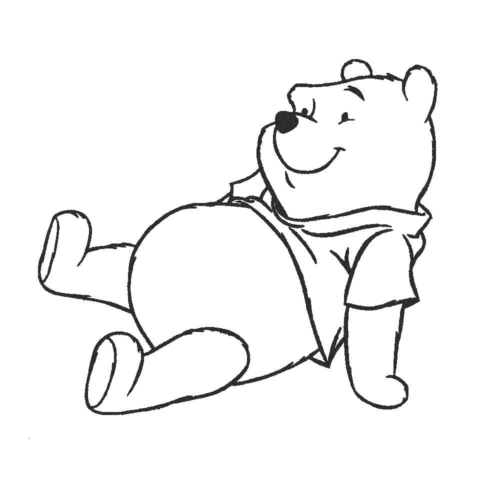 Dessin à colorier: Winnie l'Ourson (Films d'animation) #28885 - Coloriages à Imprimer Gratuits