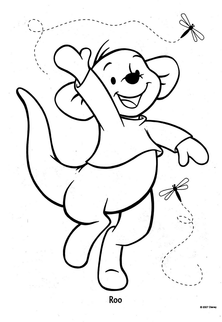 Dessin à colorier: Winnie l'Ourson (Films d'animation) #28916 - Coloriages à Imprimer Gratuits