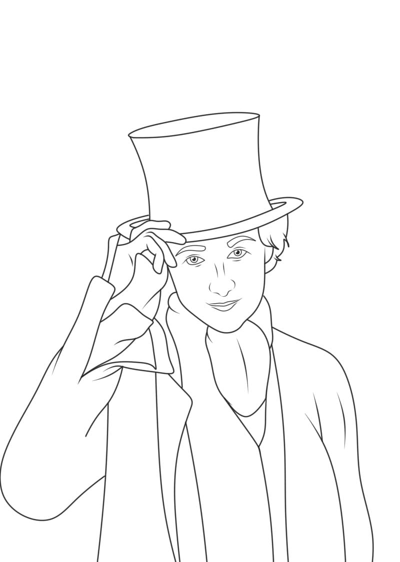 Dessin à colorier Wonka #215857 issu de la collection Films d'Animation, prêt à imprimer