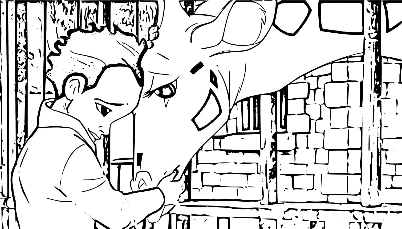 Coloriage gratuit Zarafa #211108 de la collection Films d'Animation à imprimer