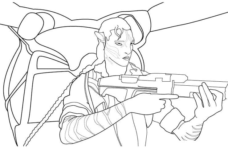 Coloriage gratuit Avatar #184155 de la collection Films et Séries TV à imprimer