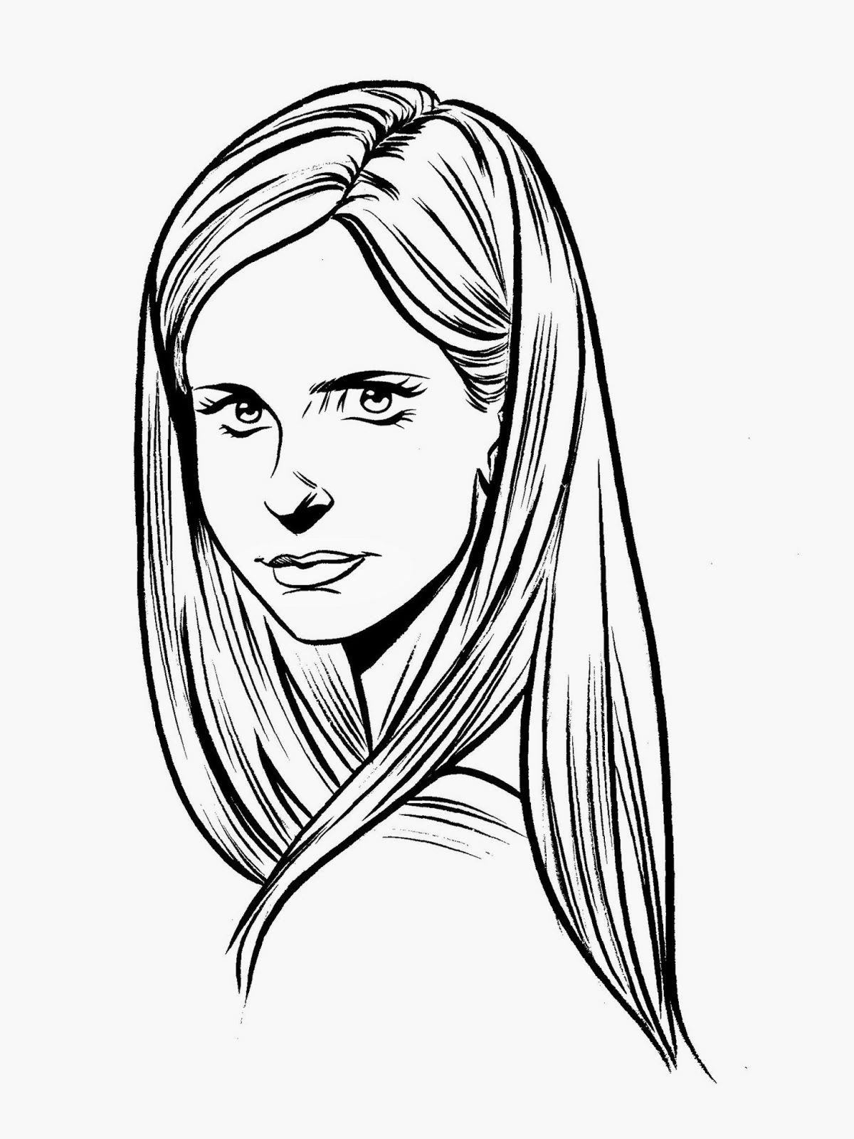 Dessin à colorier: Buffy contre les vampires (Films et Séries TV) #152693 - Coloriages à Imprimer Gratuits
