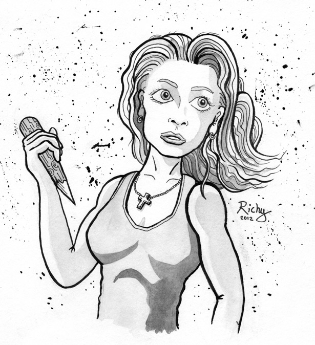 Dessin à colorier: Buffy contre les vampires (Films et Séries TV) #152701 - Coloriages à Imprimer Gratuits